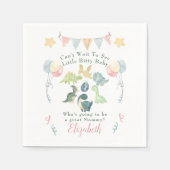 Niedliche Dinosaurier Wasserfarbe Kinderdusche Serviette (Vorderseite)