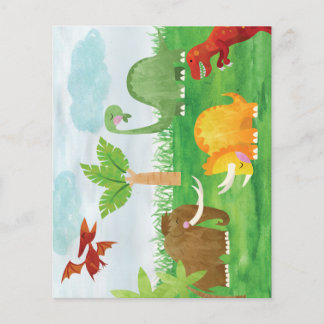 Niedliche Dinosaurier Wooly Mammoth Brontosaurus