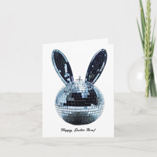 Niedliche Disco Ball Ostergrube Karte für Tween