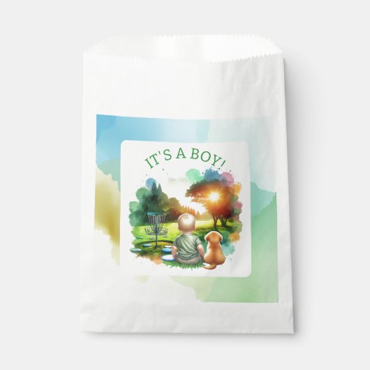 Niedliche Disk Golf Boy's Baby Shower | Das ist ei Geschenktütchen (Vorderseite)