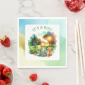 Niedliche Disk Golf Boy's Baby Shower | Das ist ei Serviette (Beispiel)