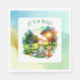 Niedliche Disk Golf Boy's Baby Shower | Das ist ei Serviette