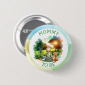 Niedliche Disk Golf Boy's Baby Shower | Mama Button (Vorne & Hinten)