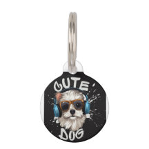 NIEDLICHE DOG-BILDSCHIRM IN DER Runden Pet-Markier