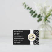 Niedliche Dog Bones Theme Trendy Business Cards Visitenkarte (Stehend Vorderseite)