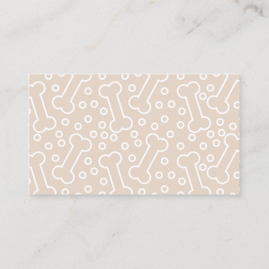 Niedliche Dog Bones Theme Trendy Business Cards Visitenkarte (Rückseite)