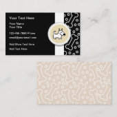 Niedliche Dog Bones Theme Trendy Business Cards Visitenkarte (Vorne/Hinten)