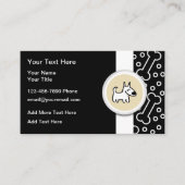 Niedliche Dog Bones Theme Trendy Business Cards Visitenkarte (Vorderseite)