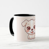 Niedliche Dog Combo-Tasse Tasse (Vorderseite Links)