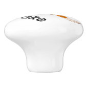 Niedliche Dog-Drawsknöpfe Keramikknauf (Seitenansicht)