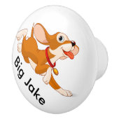 Niedliche Dog-Drawsknöpfe Keramikknauf (Rechts)