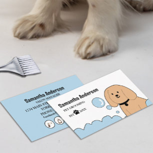 Niedliche Dog Grooming Business Card Visitenkarte