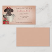 Niedliche Dog Grooming Business Cards Visitenkarte (Vorne/Hinten)