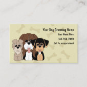 Niedliche Dog Grooming Business Cards Visitenkarte (Vorderseite)