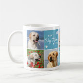 Niedliche DOG-MAMA Personalisiert Moderne 7 FotoCo Kaffeetasse (Links)