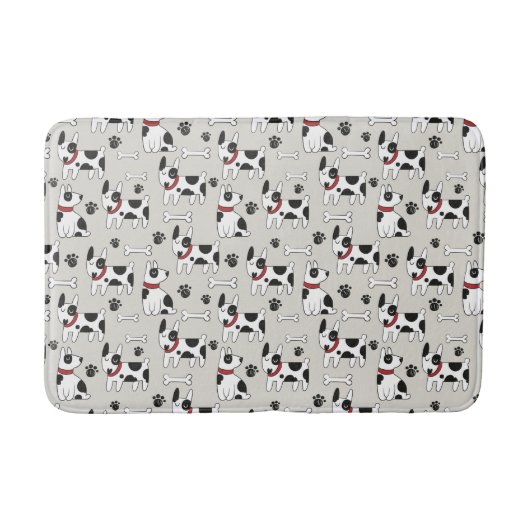 Niedliche Dog Pattern Badmatten Badematte (Vorderseite)