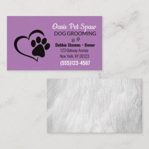 Niedliche Dog Pet Grooming Service-Visitenkarte Visitenkarte