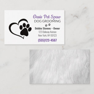 Niedliche Dog Pet Grooming Service-Visitenkarte Visitenkarte