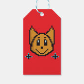 Niedliche Dog Pixel Art | Kawaii 8-Bit Geschenkanhänger (Vorderseite)