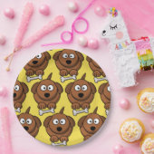 Niedliche Dog Plate anpassen Pappteller (Party)