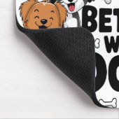 Niedliche Dog-Quotes/Redewendungen Mousepad (Ecke)