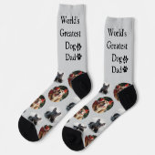 Niedliche Dog Vater Foto Socken für benutzerdefini (Linkes Detail)