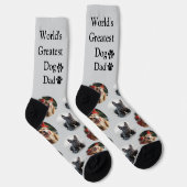 Niedliche Dog Vater Foto Socken für benutzerdefini (Rechts)
