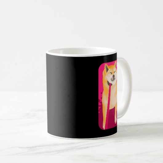 Niedliche Doge Meme Nope Geschenk für Coole Hunde Kaffeetasse (VorderseiteRechts)