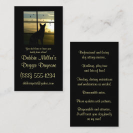 Niedliche Doggie Daycare Business Card Visitenkarte