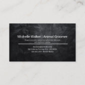 Niedliche Doggie Visitenkarte (Rückseite)