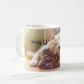 Niedliche Doggy anpassen Kaffeetasse (Vorderseite Links)