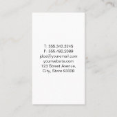 Niedliche Doggy Sitting Visitenkarte (Rückseite)