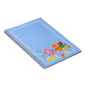 Niedliche Dolls (blau) Notizblock (Rechte Seite)