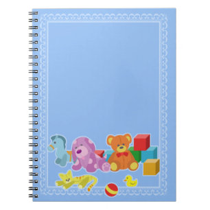 Niedliche Dolls (blau) Notizblock