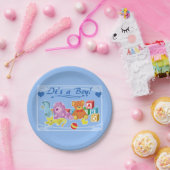 Niedliche Dolls (blau) Pappteller (Party)