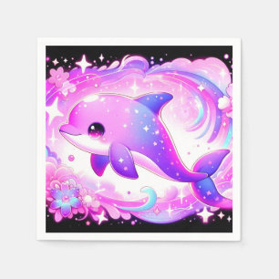Niedliche Dolphin-Babydusche Serviette