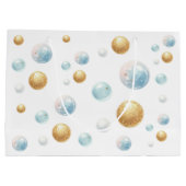 Niedliche Dolphin mit Blasen Große Geschenktüte (Rückseite)