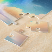 Niedliche Dolphin mit Regenbogen und Neonlicht Puzzle (Seite)