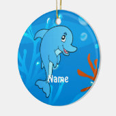 Niedliche Dolphin Ocean Beach Ornament (Links)