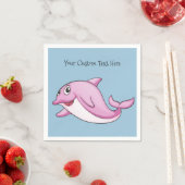 Niedliche Dolphin-Papierservietten Serviette (Beispiel)