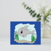 Niedliche Dolphin Postkarte (Stehend Vorderseite)