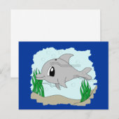 Niedliche Dolphin Postkarte (Vorne/Hinten)