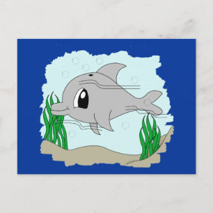 Niedliche Dolphin Postkarte