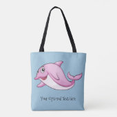 Niedliche Dolphin-Texttaschen Tasche (Rückseite)