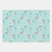Niedliche Dolphin Weihnachten Geschenkpapier Set (Vorderseite)