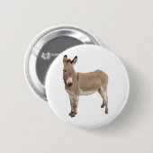 Niedliche Donkey Burro Fotografie Button (Vorne & Hinten)