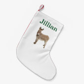 Niedliche Donkey Burro Fotografie Kleiner Weihnachtsstrumpf (Vorderansicht (hängend))