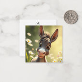 Niedliche Donkey-Karte Mitteilungskarte (Vorderseite/Rückseite Beispiel)