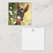 Niedliche Donkey-Karte Mitteilungskarte (Vorne/Hinten)