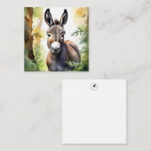 Niedliche Donkey-Karte Mitteilungskarte (Vorne/Hinten)